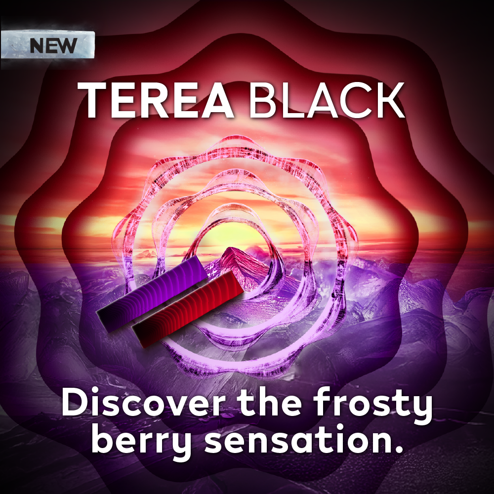 TEREA™ Black: A Blend of Cool Menthol and Berry Aroma for a Refreshing Frosty Sensation